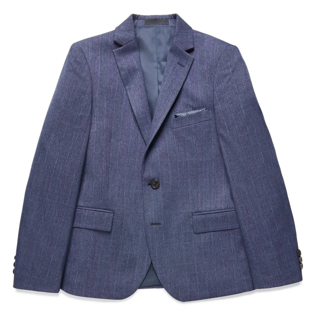 Lauren Ralph Lauren Big Boys Plaid Sport Coat - Navy, jacket suit 16R